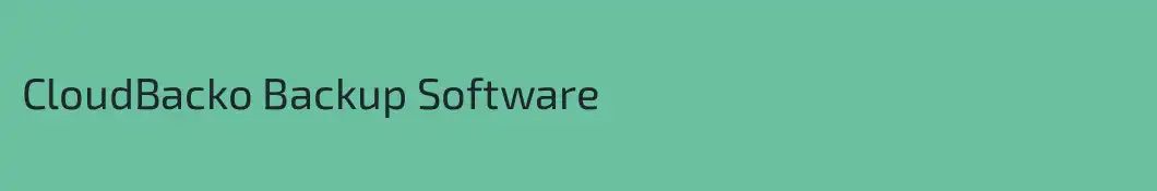 CloudBacko Backup Software